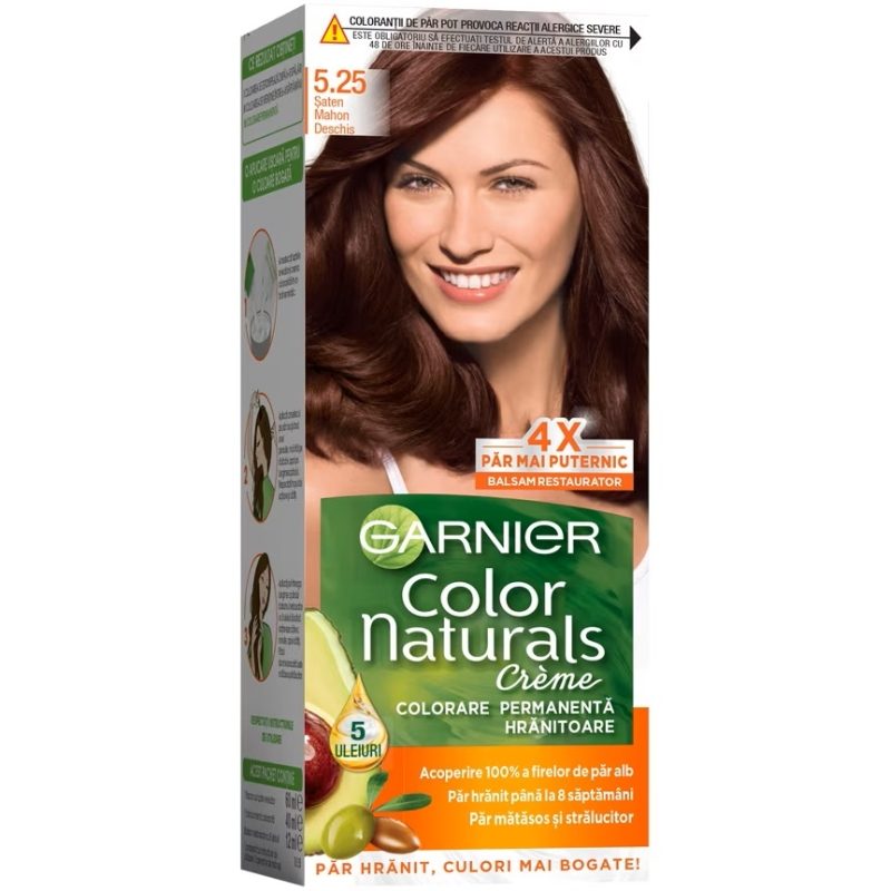 Vopsea pentru Par, Garnier Color Naturals, 5/25 Ciocolata cu Lapte 1
