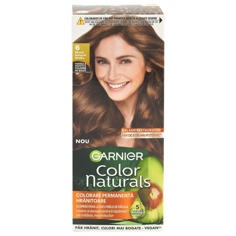 Vopsea pentru Par, Garnier Color Naturals, 6 Blond Natural Mediu 1