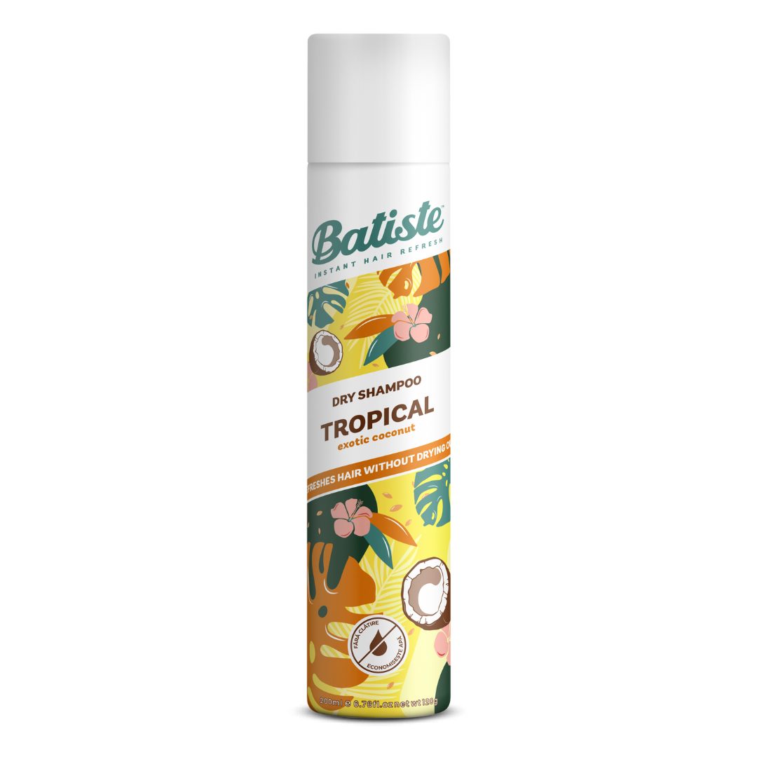 Sampon uscat Batiste Tropical - detaliu ambalaj