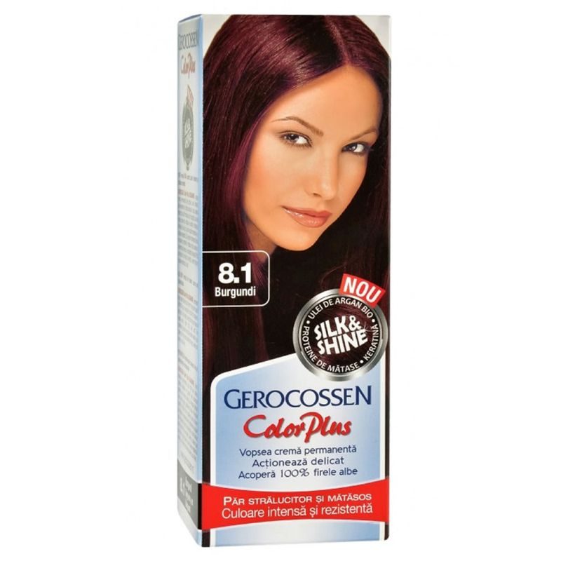 Vopsea pentru Par, Gerocossen Color plus, 8/1 Burgundi