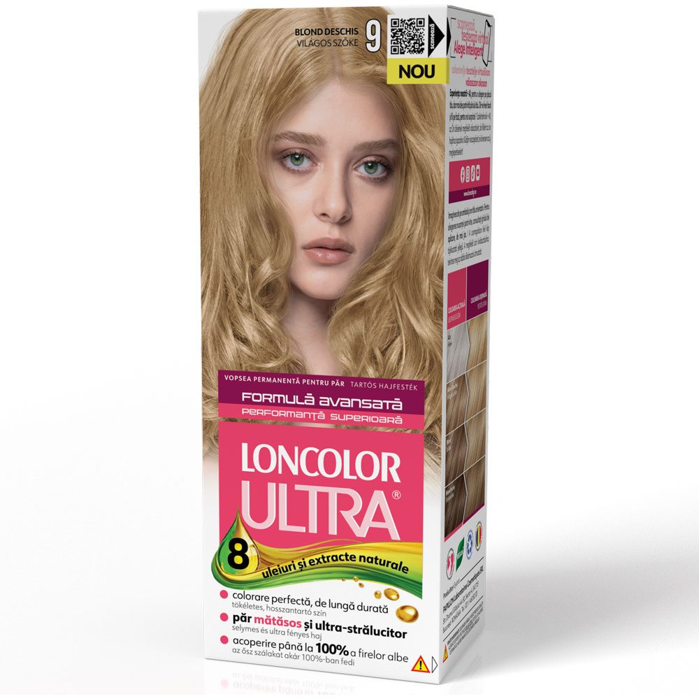 Vopsea pentru Par, Loncolor Ultra, 9 Blond Deschis 1