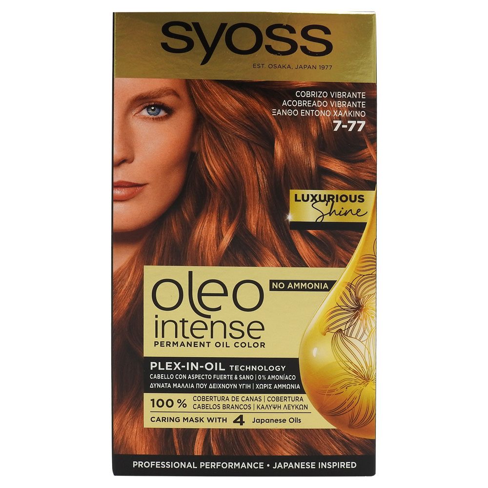 Vopsea pentru Par, Syoss, Oleo 7/77 Rosu Ghimbir