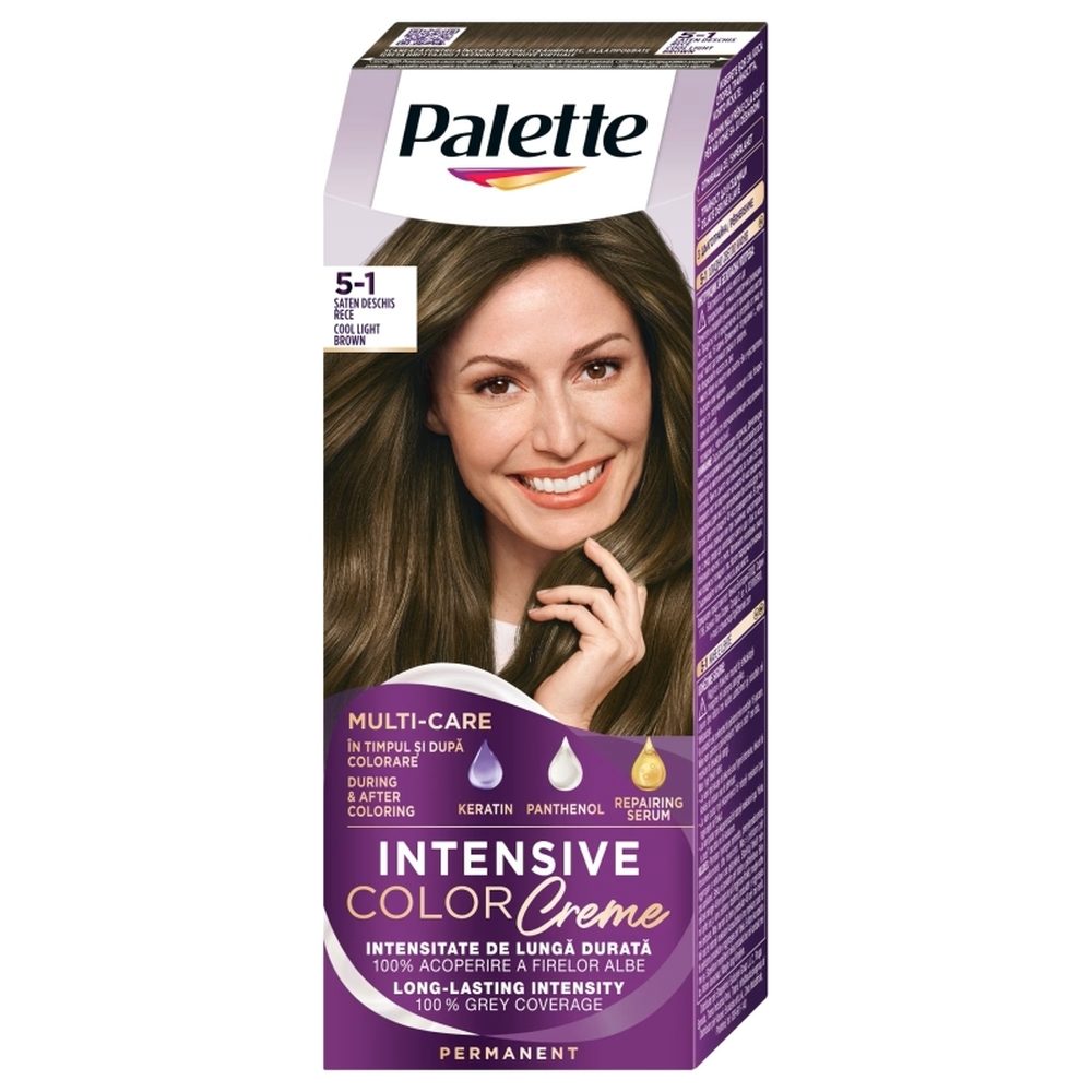 Vopsea pentru Par, Palette Icc, 5-1 Saten Deschis Rece