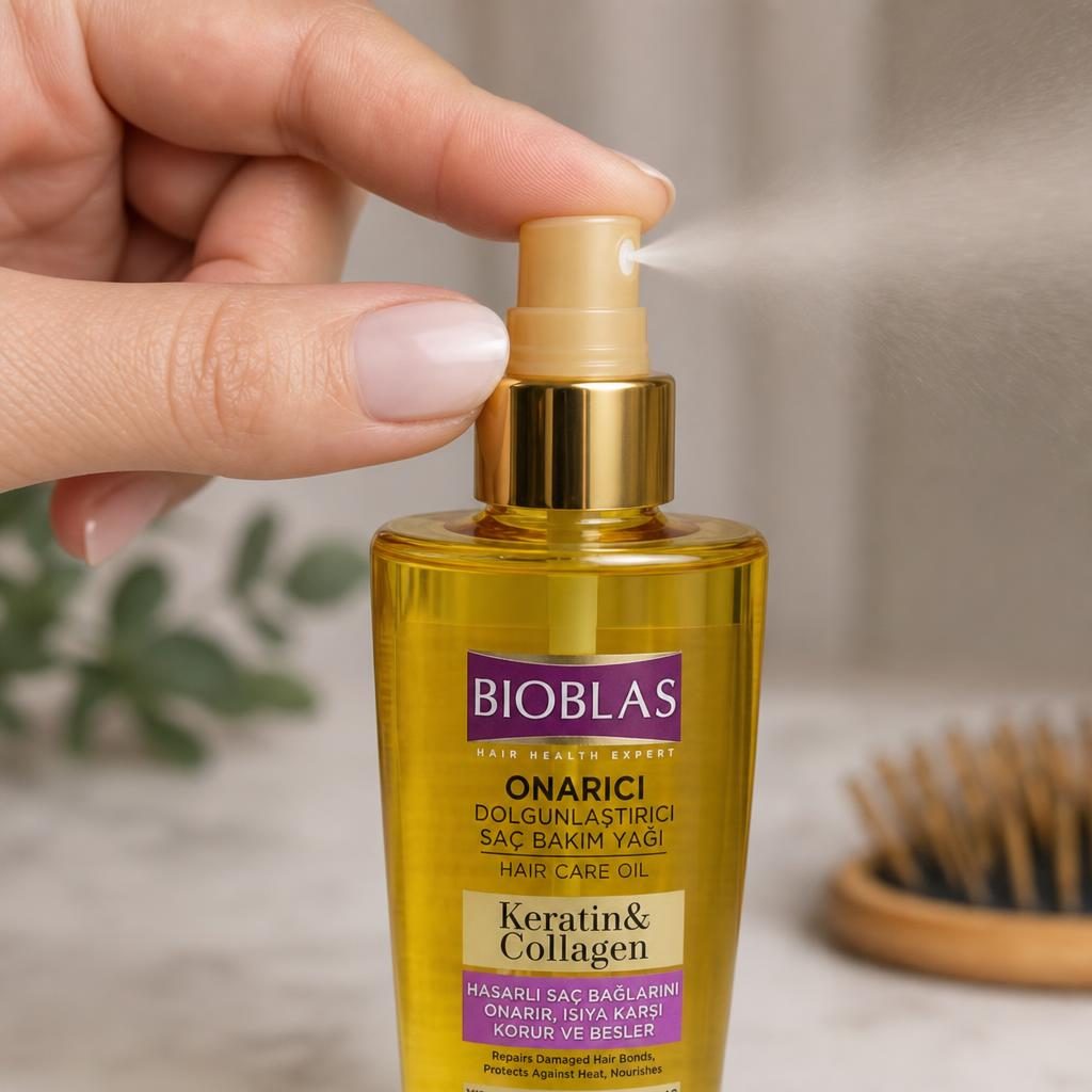 Ulei pentru Par, Bioblas, 100 ml Keratin Collagen