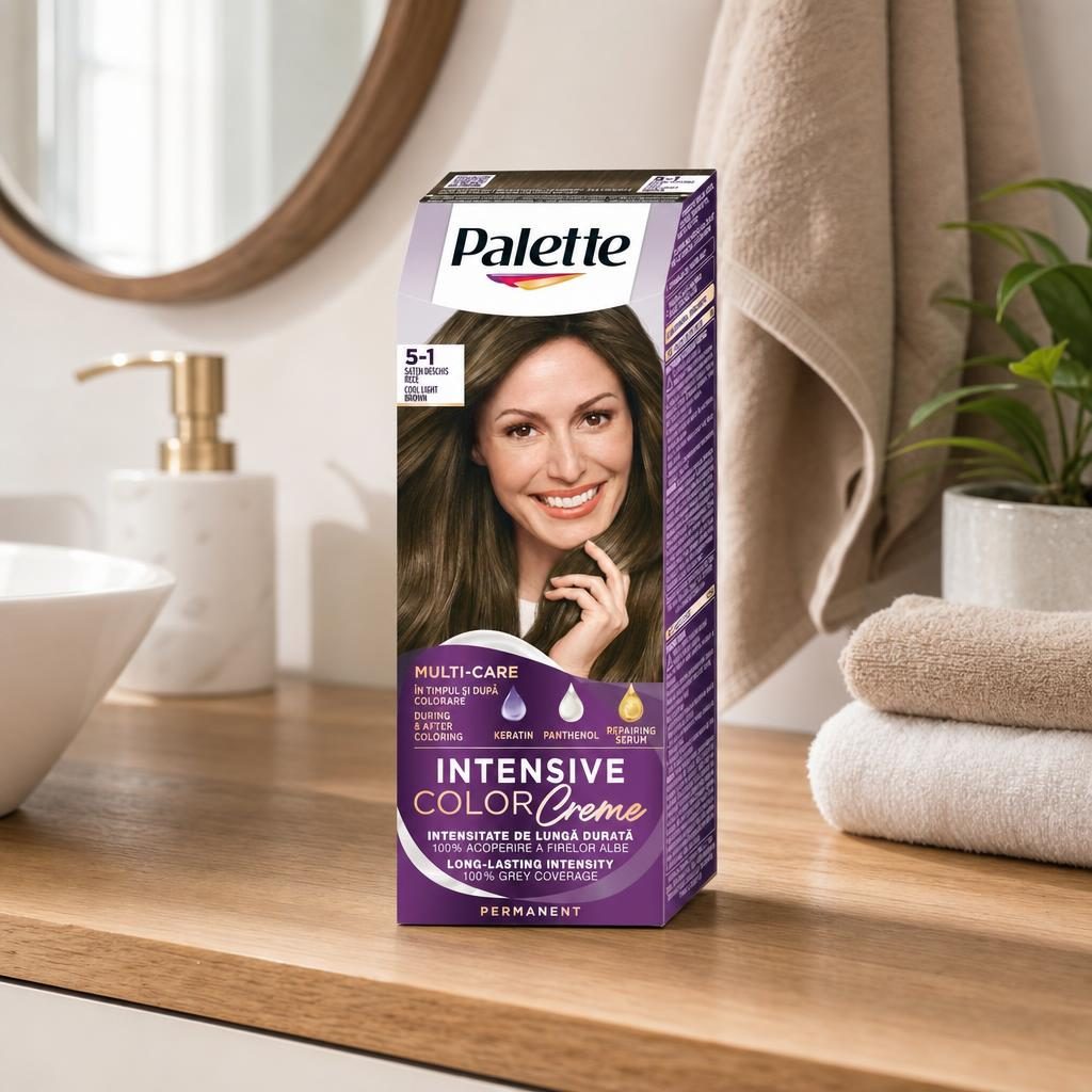 Vopsea pentru Par, Palette Icc, 5-1 Saten Deschis Rece