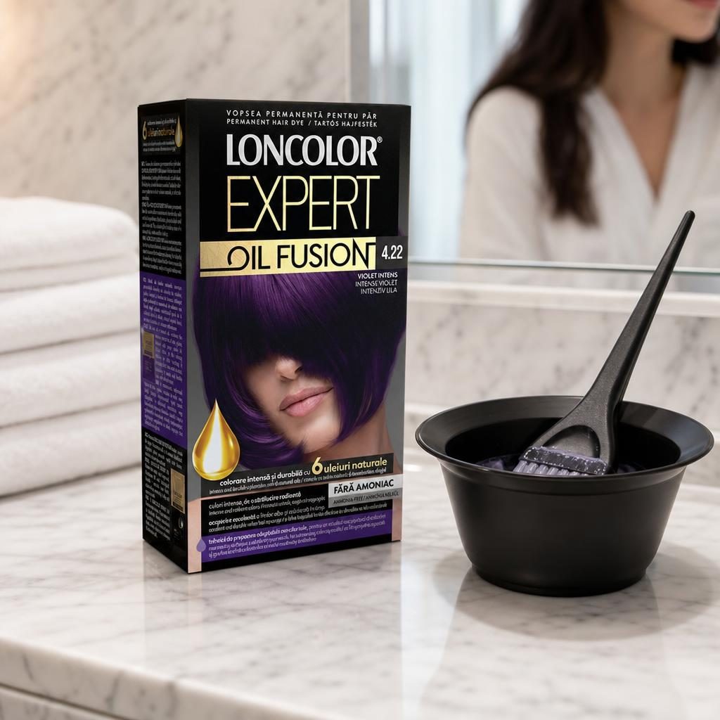 Vopsea pentru Par, Loncolor Expert Oil Fusion, 4.22 Violet Intens