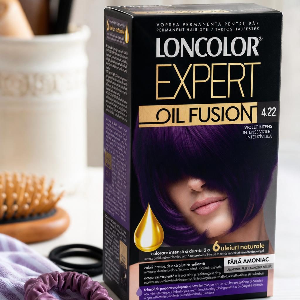 Vopsea pentru Par, Loncolor Expert Oil Fusion, 4.22 Violet Intens