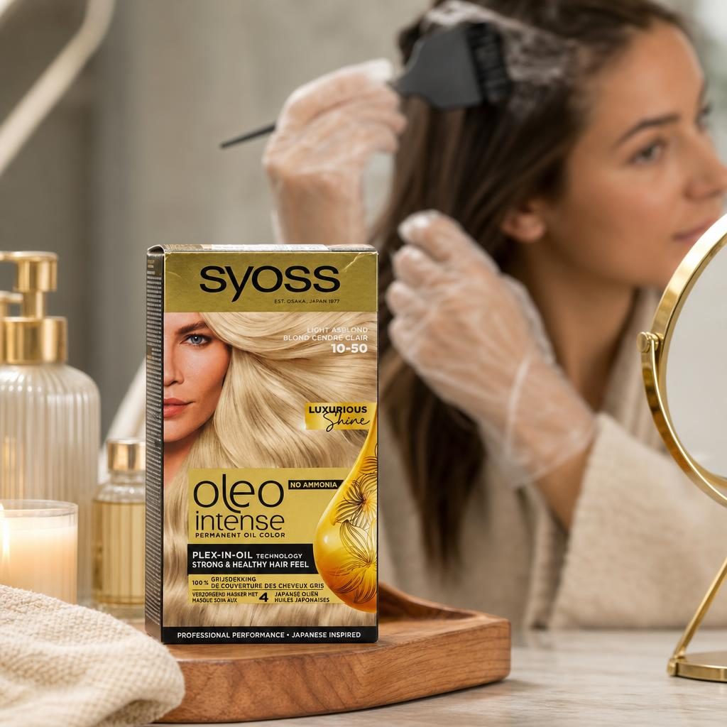 Vopsea pentru Par, Syoss, Oleo 10/50 Ashy Blonde