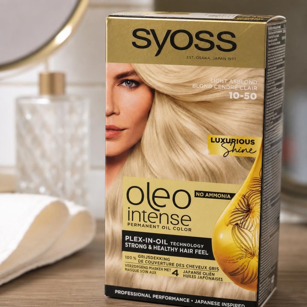 Vopsea pentru Par, Syoss, Oleo 10/50 Ashy Blonde