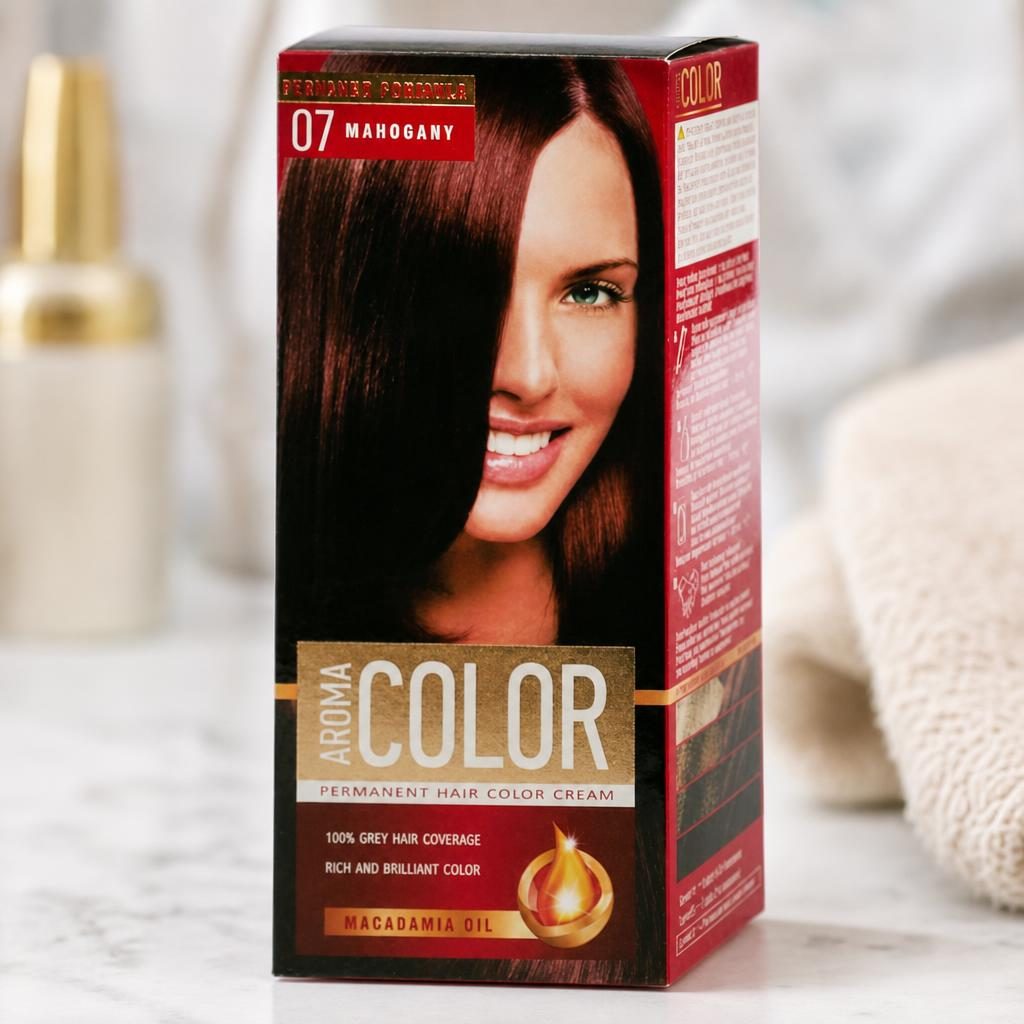 Vopsea pentru Par, Aroma Color, 07 Mahogany