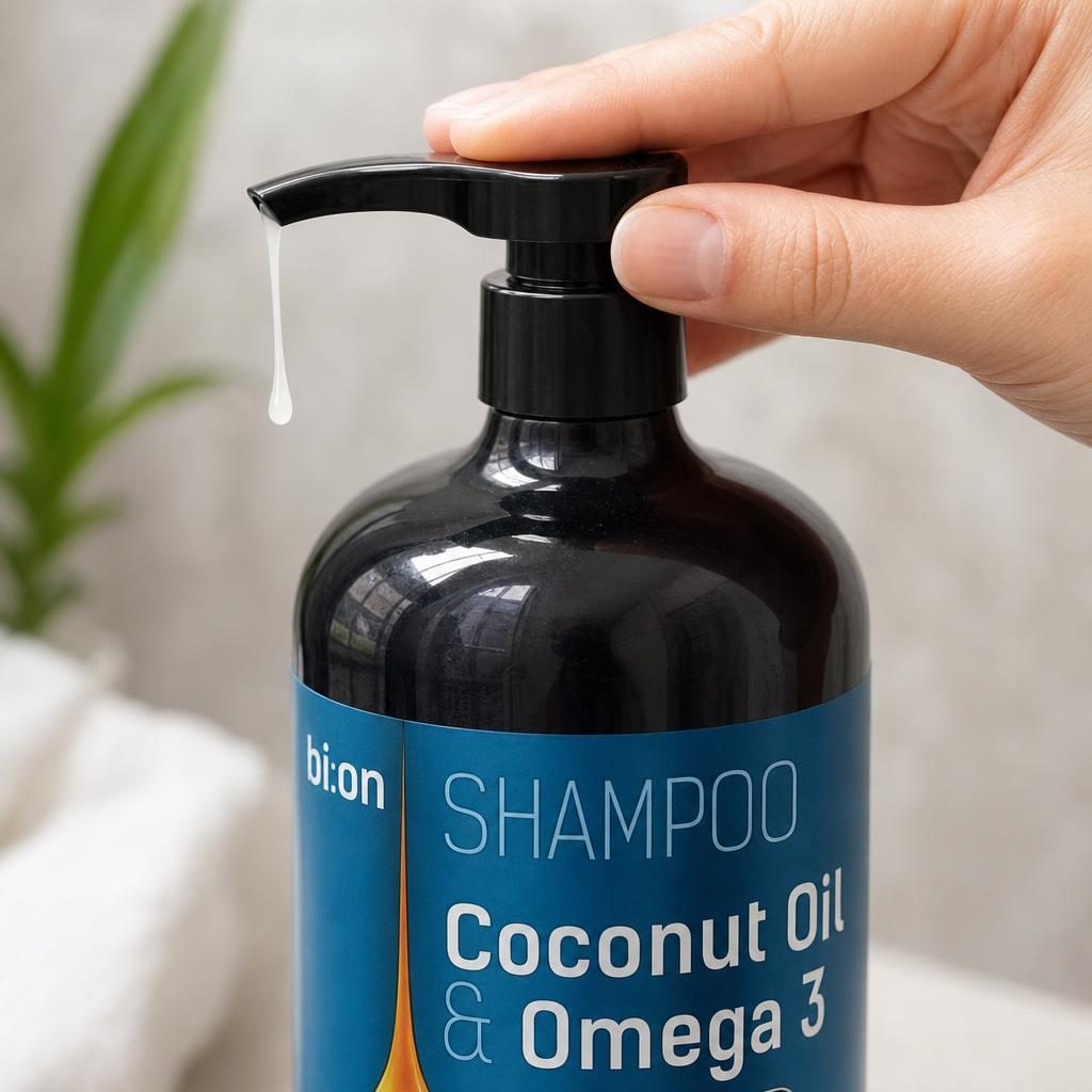 Sampon, Bi On, 946 ml Coconut Oil si Omega3
