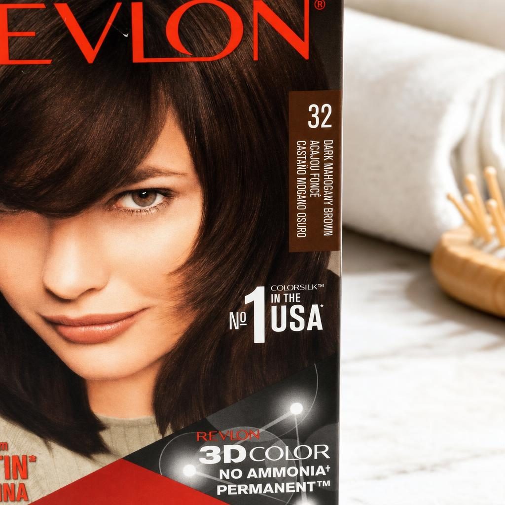Vopsea pentru Par, Revlon Color Silk, 32 Dark Magahony Brown