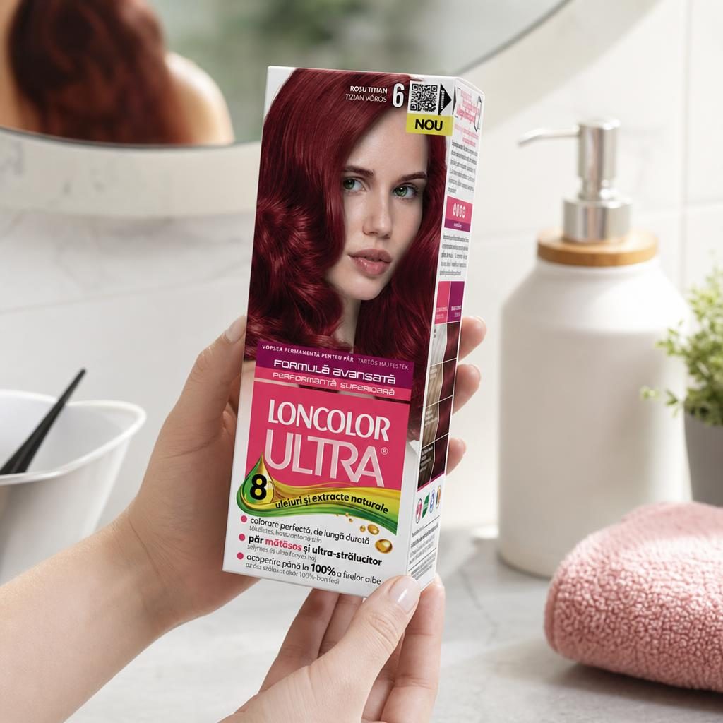 Vopsea pentru Par, Loncolor Ultra, 6 Rosu Titian