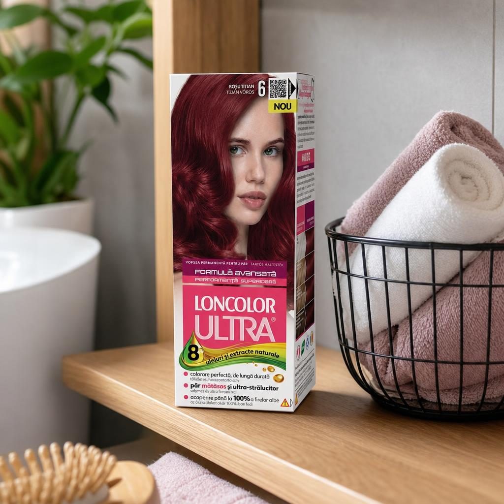 Vopsea pentru Par, Loncolor Ultra, 6 Rosu Titian