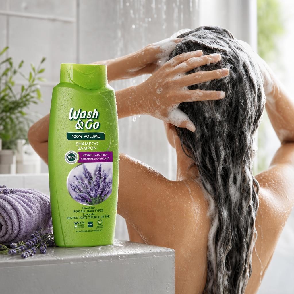 Sampon, Wash si Go, 675 ml Lavanda