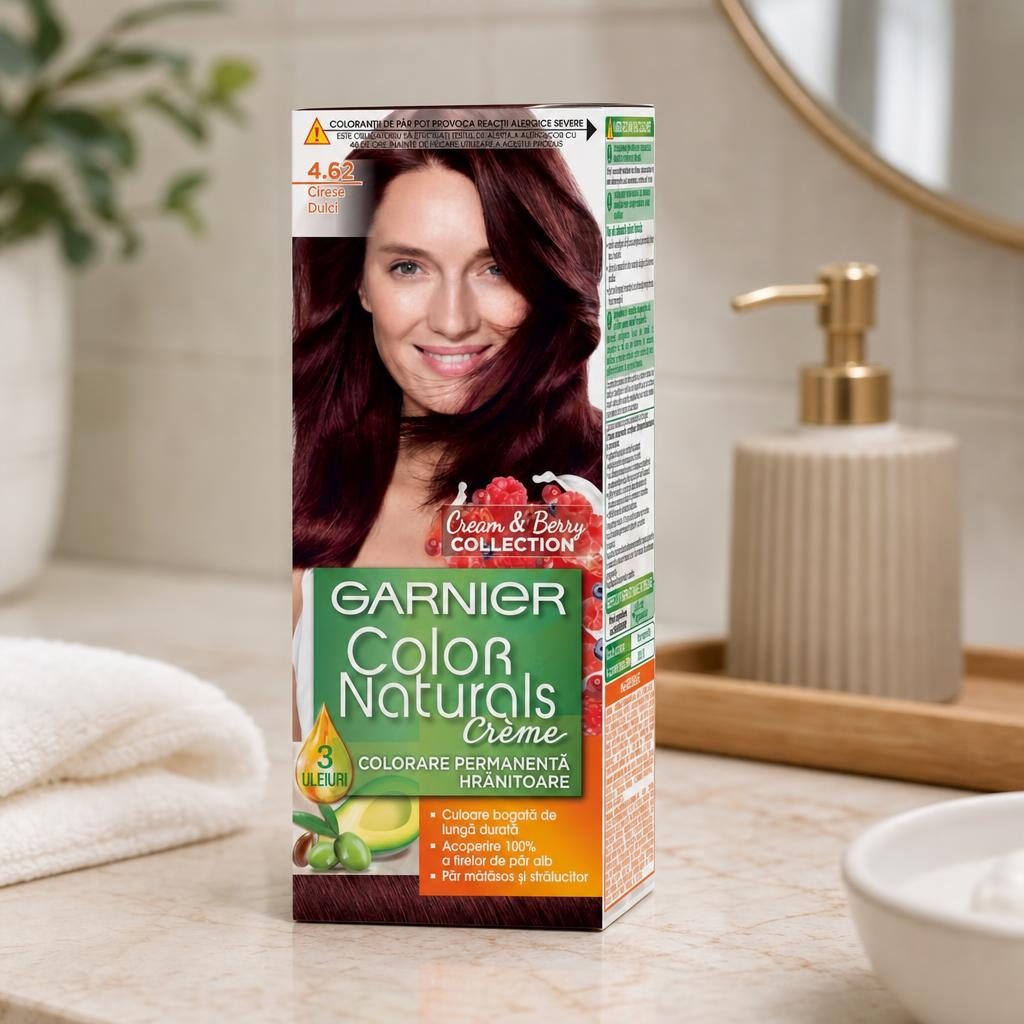 Vopsea pentru Par, Garnier Color Naturals, 4.62 Cirese Dulci