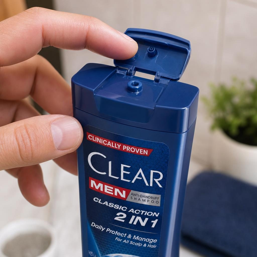 Sampon, Clear, 225 ml Men 2in1 Action