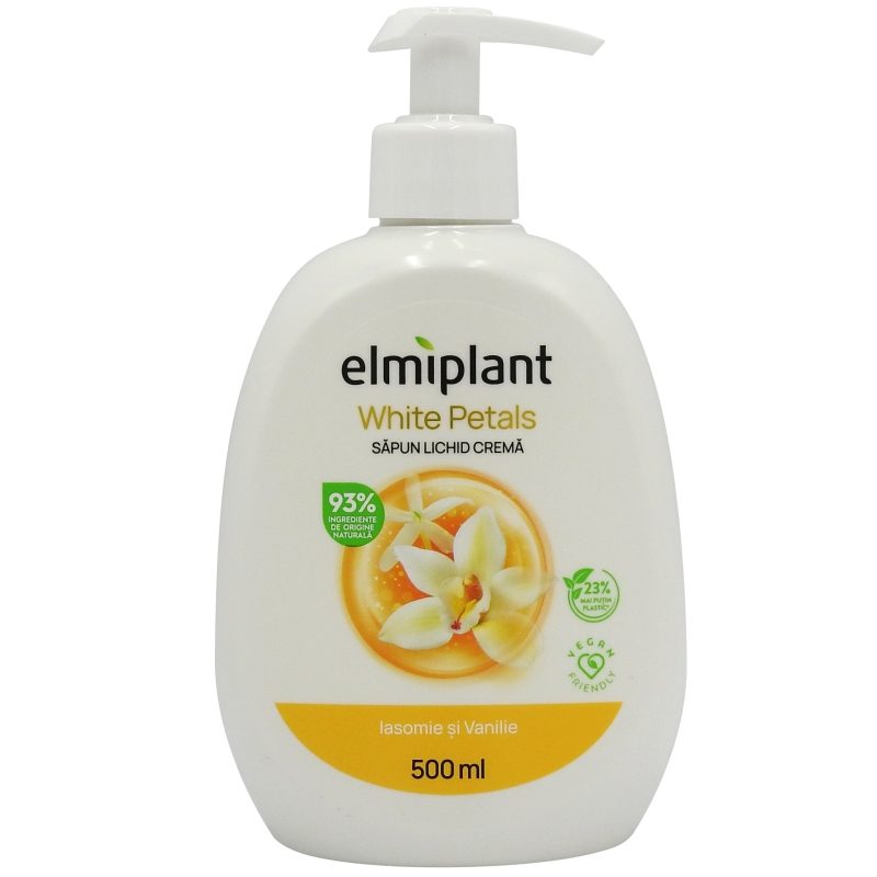 Sapun Lichid Crema, Elmiplant, Iasomie si Vanilie, 500 ml 2