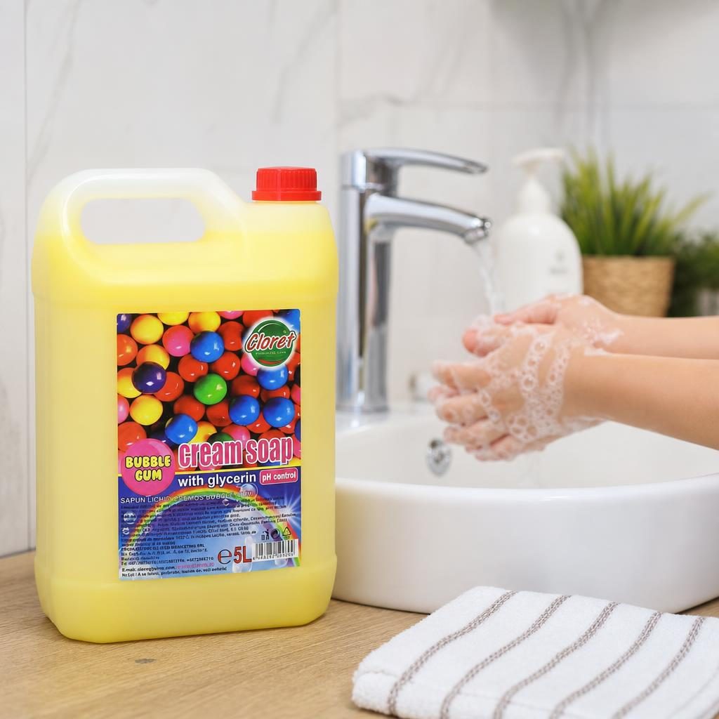 Sapun Lichid, Cloret, 5 L Cremos Bubble Gum