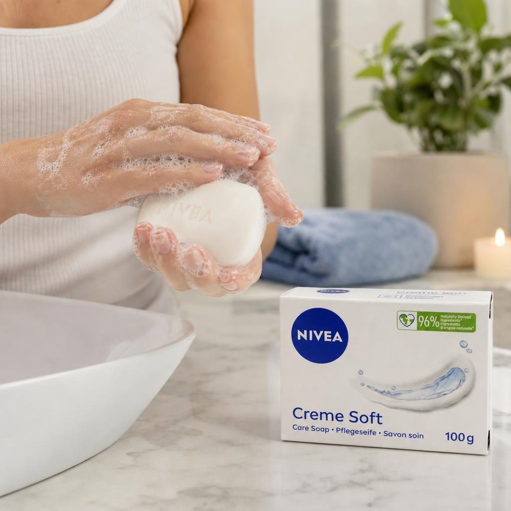 Sapun, Nivea, Creme Soft, 6 buc, 100 g