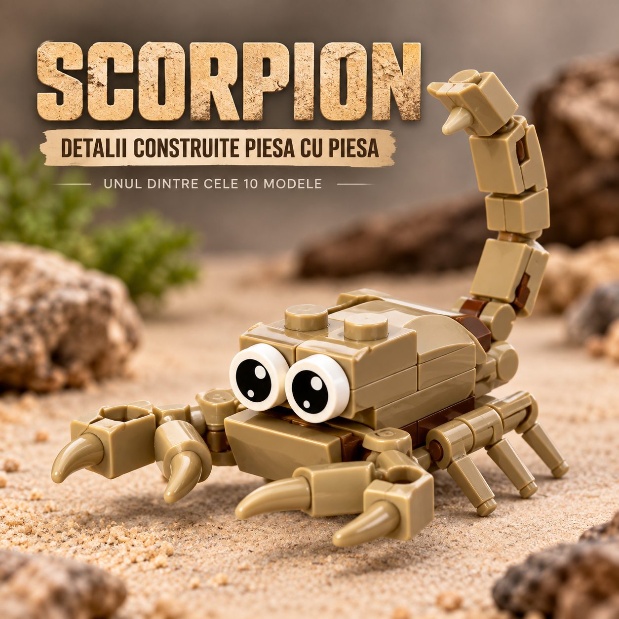 Set de Constructie, Flippy, Lumea Insectelor 10 in 1, 318 Piese, 10 Modele, Varsta 6+ Ani, 14.5 x 8 x 7 cm, Multicolor