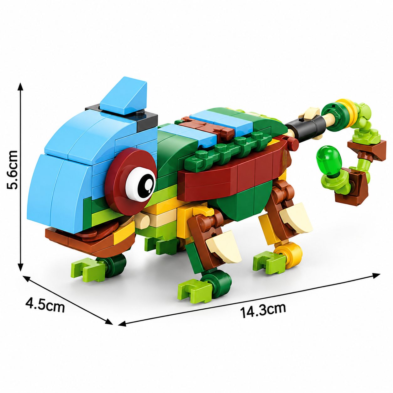 Set de Constructie, Flippy, Model Insecte 10 in 1, 310 Piese, 10 Modele, Varsta 6+ Ani, 14.3x4.5x5.6 cm, Multicolor