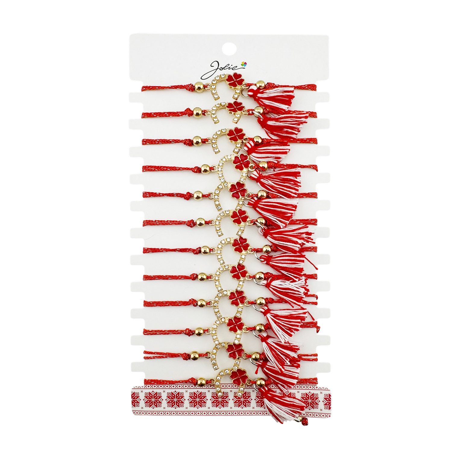 Martisor Bratara Jolie Potcoava Trifoi Set 12 bucati