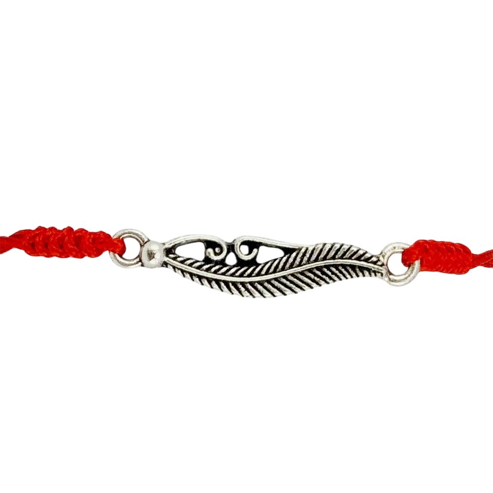 Martisor Bratara Impletita cu Pandantiv din Inox, Jolie, pentru Dama, Set 12 bucati, Snur Rosu Textil, Dimensiune Reglabila, Model Pana 2