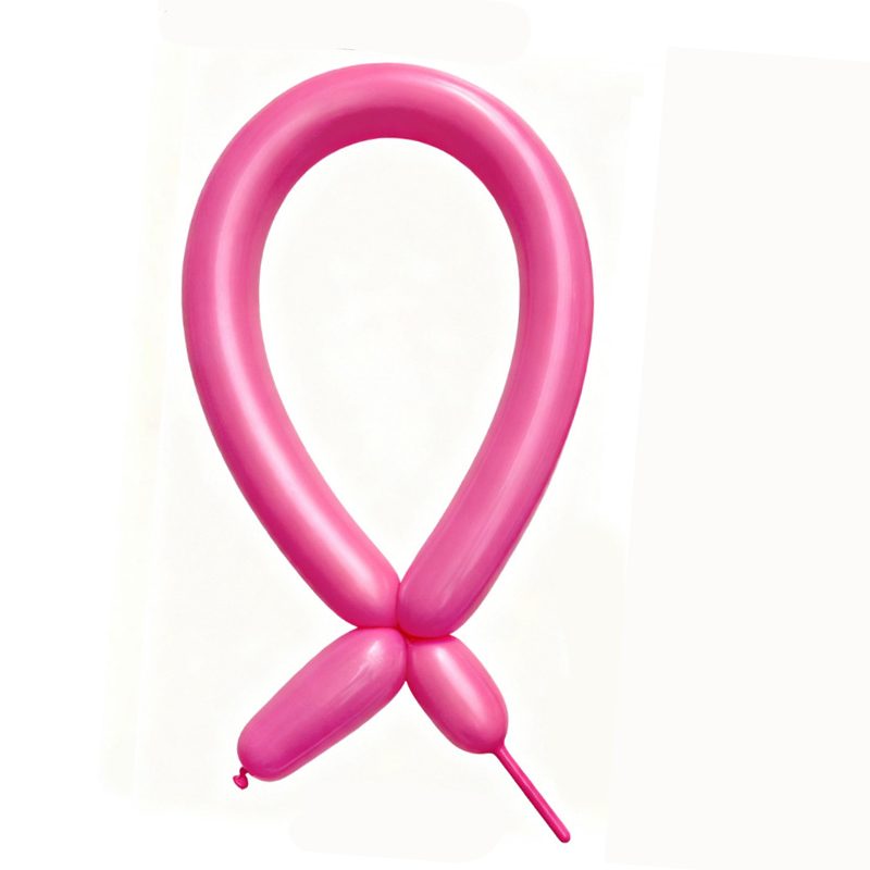 Baloane de Modelaj, Flippy, Set 50 bucati, Model Standard, din Latex, 30 x 1.5 cm, 1.8 g per unitate, pana la 150 cm, Fucsia