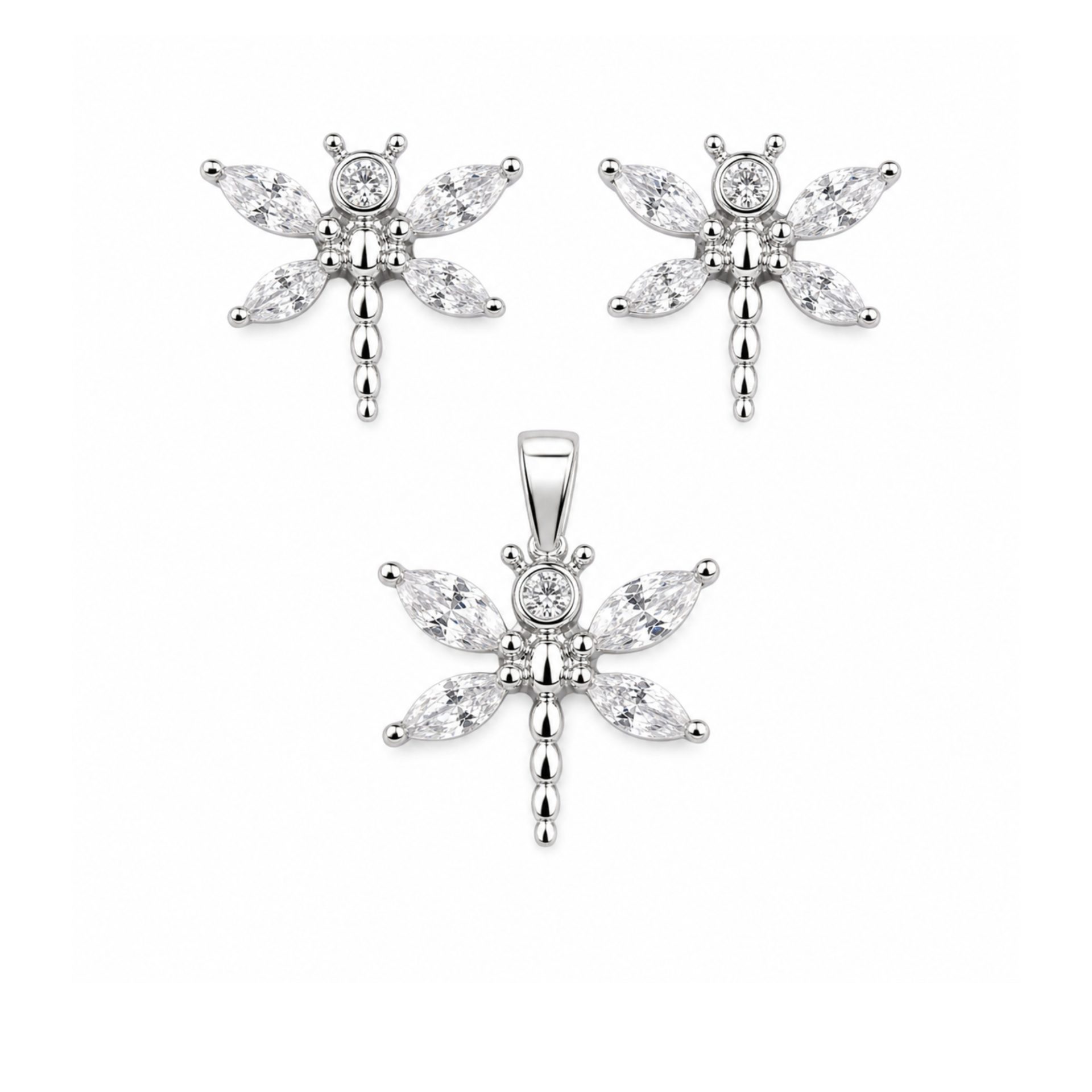 Set Argint 925 Libelula
