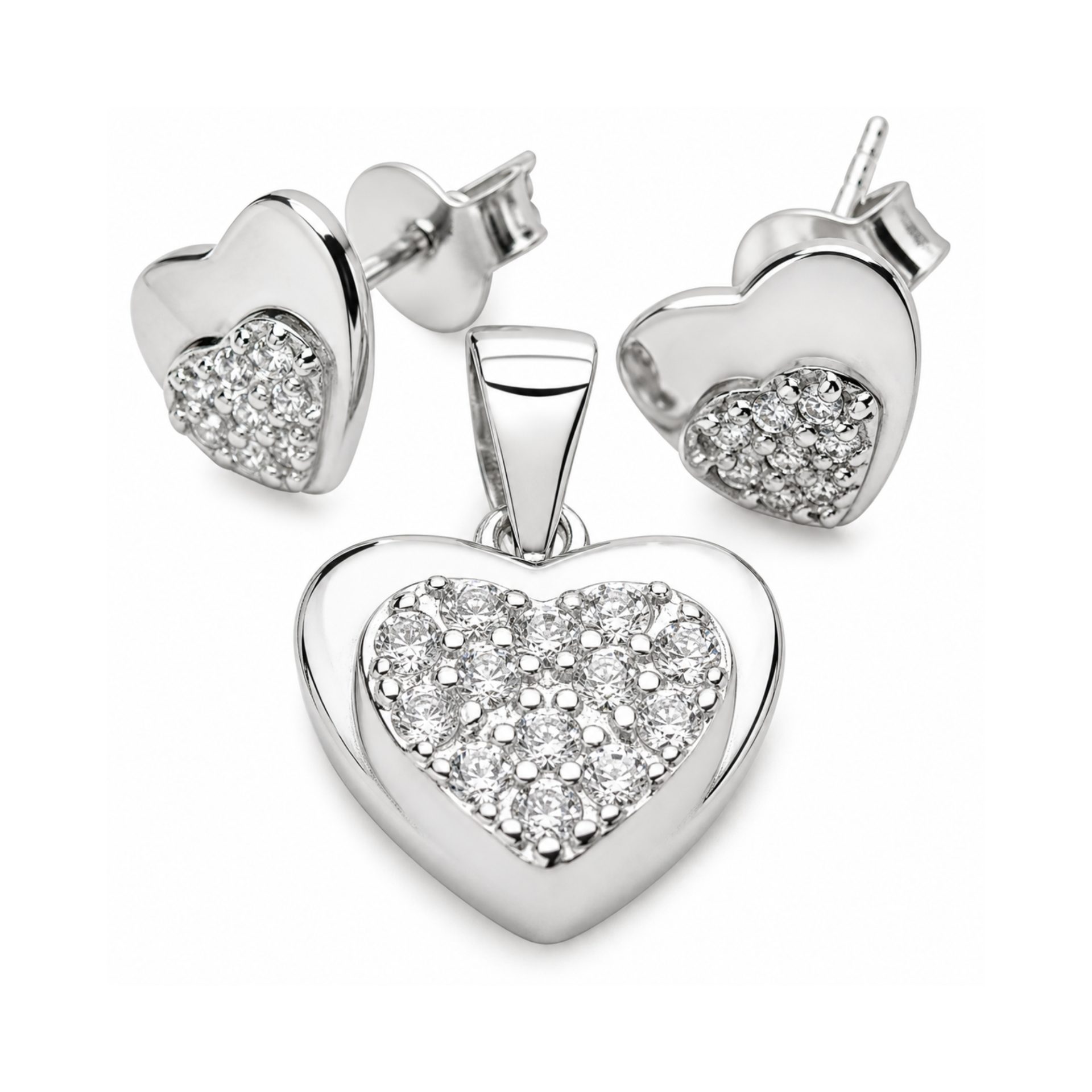 Set Argint 925 Inima pe Inima