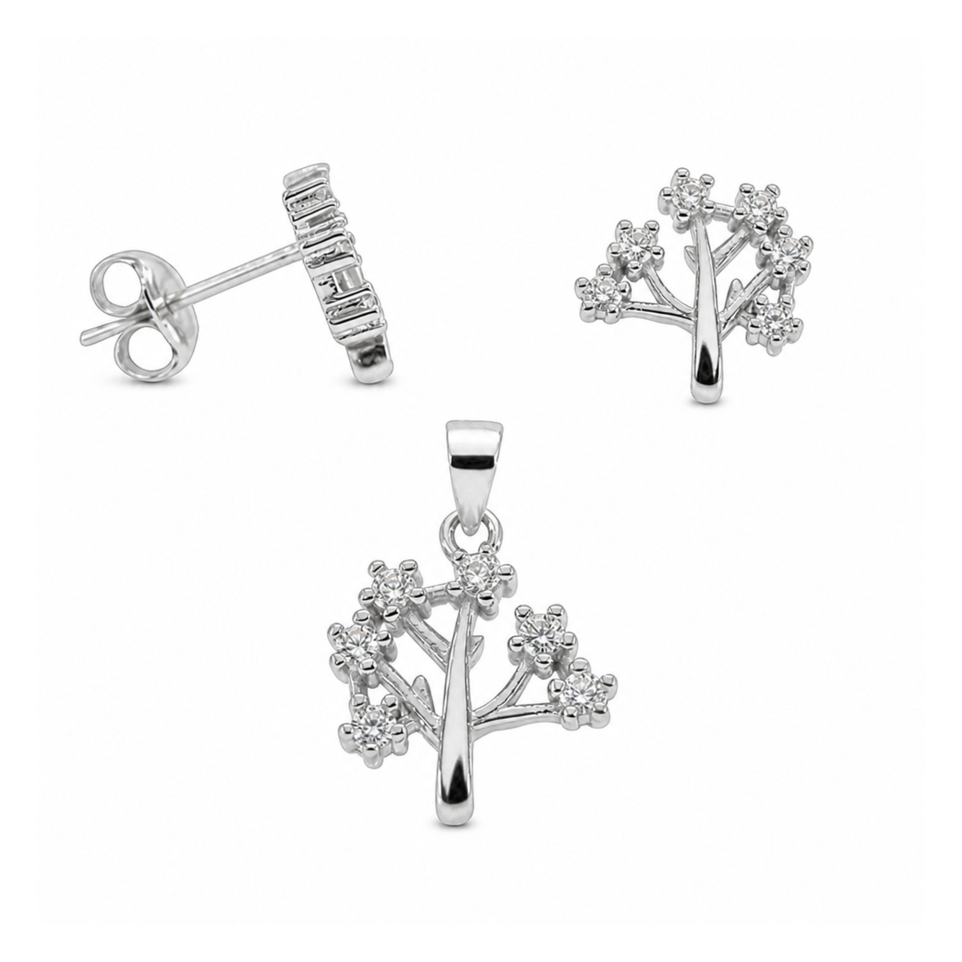 Set argint 925 copac cu zirconii