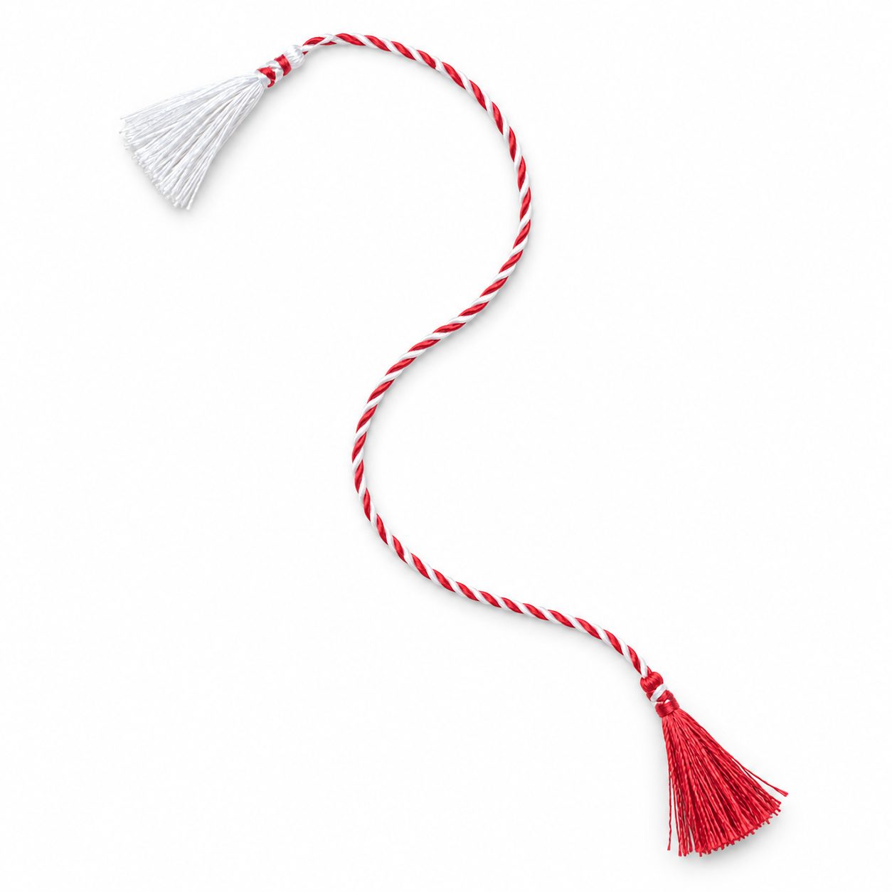 Snur pentru Martisor, TOPinStock, Impletit, 45 cm Lungime, 2 mm Grosime, Multicolor - Imagine