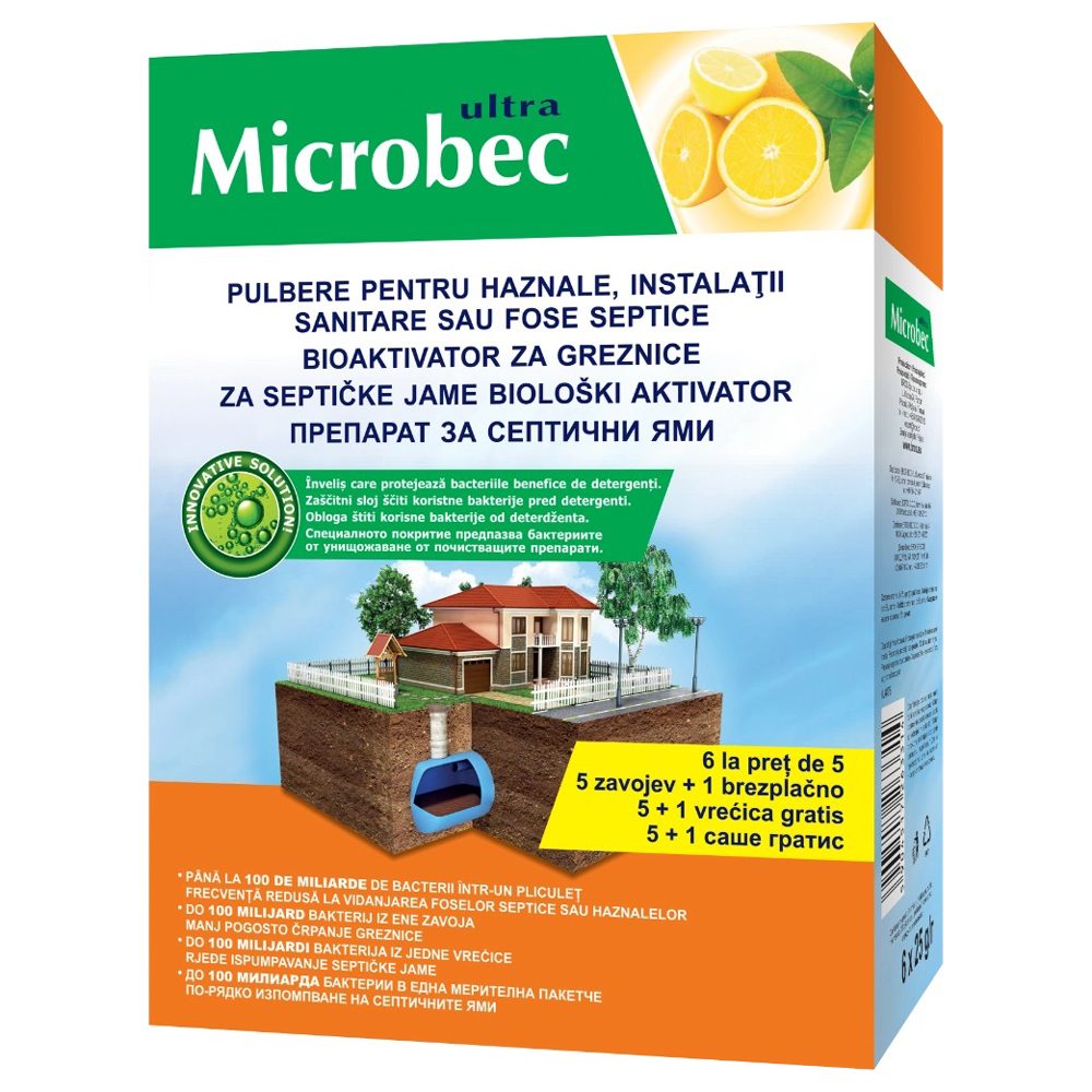 Tratament, Microbec, pentru Fose Septice 6 X 25 g Lamaie 2099