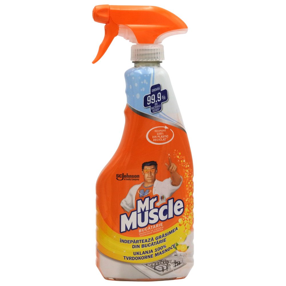 Solutie, Mr Muscle, Bucatarie Spray 500 ml Lemon