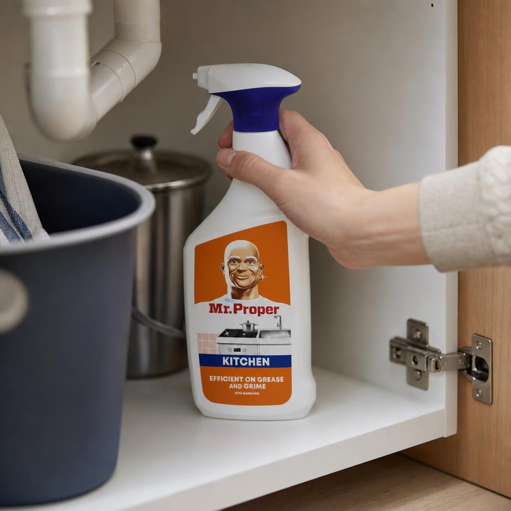 Spray, Mr Proper, Solutie Bucatarie 800 ml Mandarin