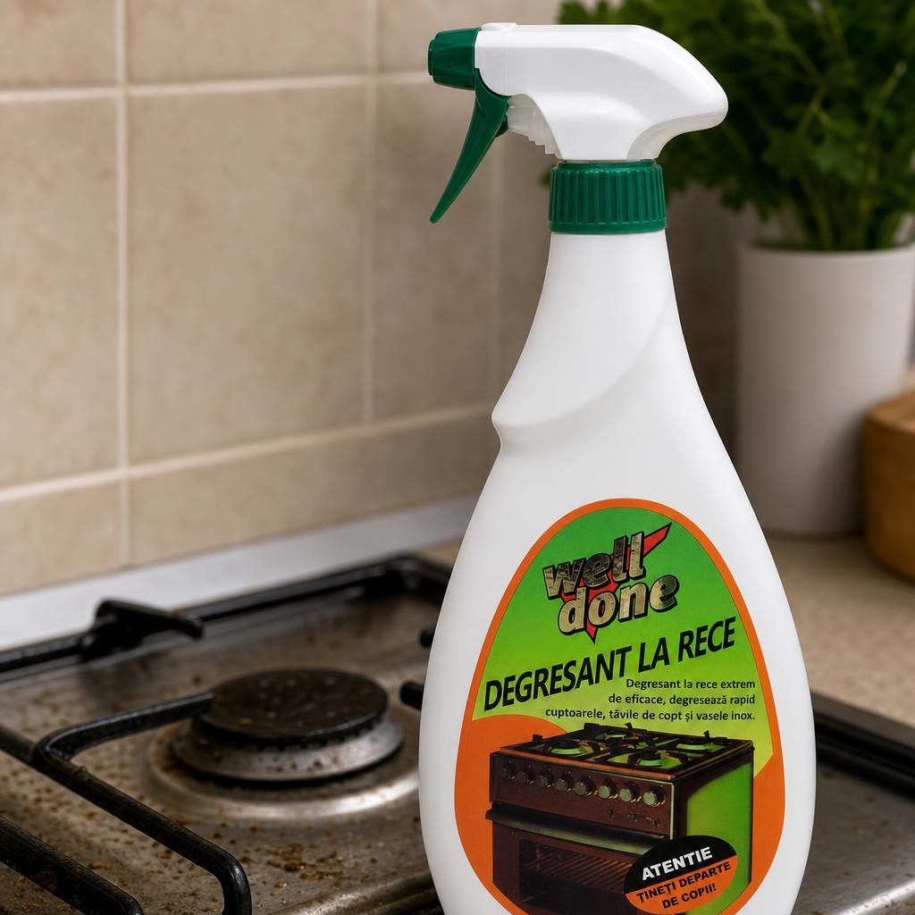 Solutie Degresant Bucatarie, Well Done, 750 ml