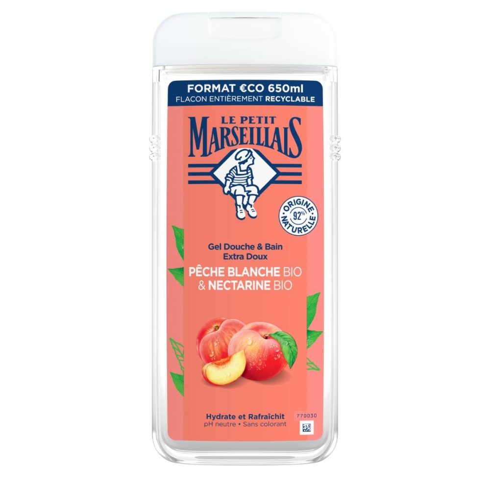 Gel de Dus LE PETIT MARSEILLAIS Bio Piersici Nectarine 650ml