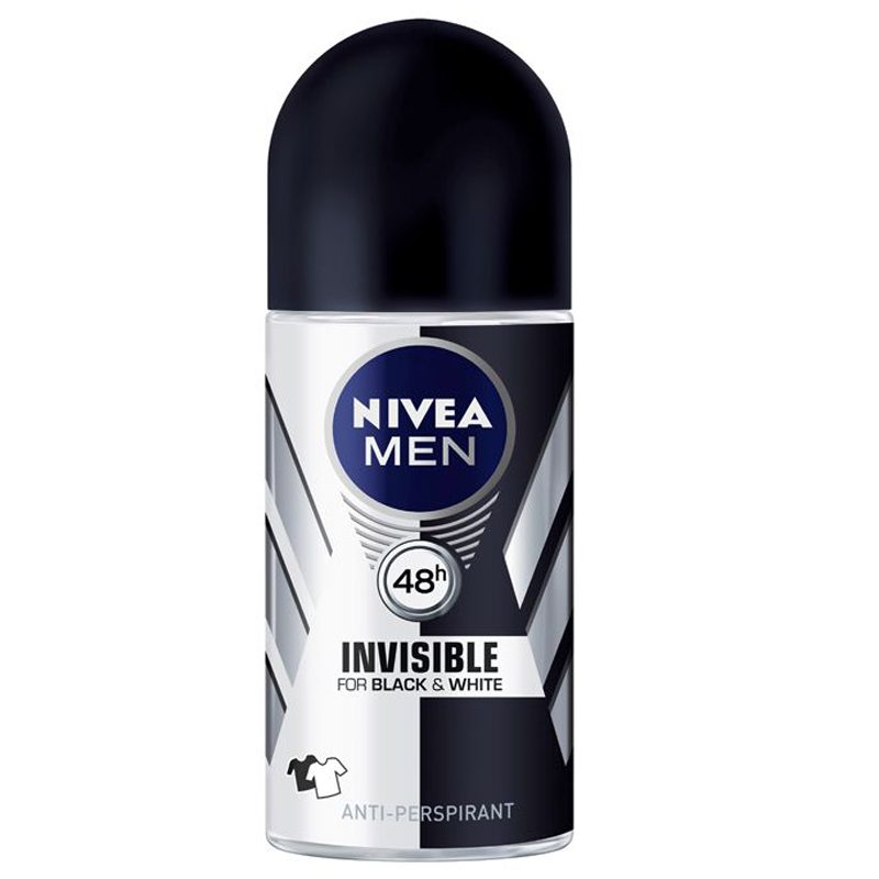 Antiperspirant Roll On, NIVEA, Black White Invisible Original, 50 ml 1