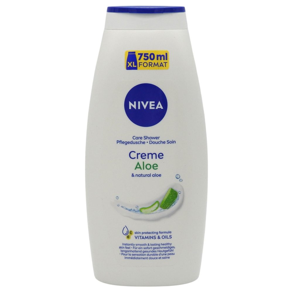 Gel de Dus ?i Spumant de Baie NIVEA Creme Aloe 750ml