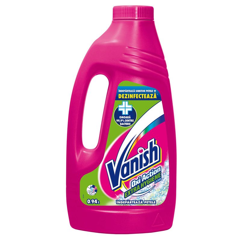 Soluție Lichidă VANISH Extra Hygiene 940ml pentru Pete