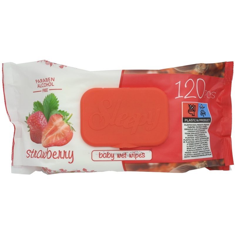 Servetele Umede SLEEPPY Strawberry 120 bucăți
