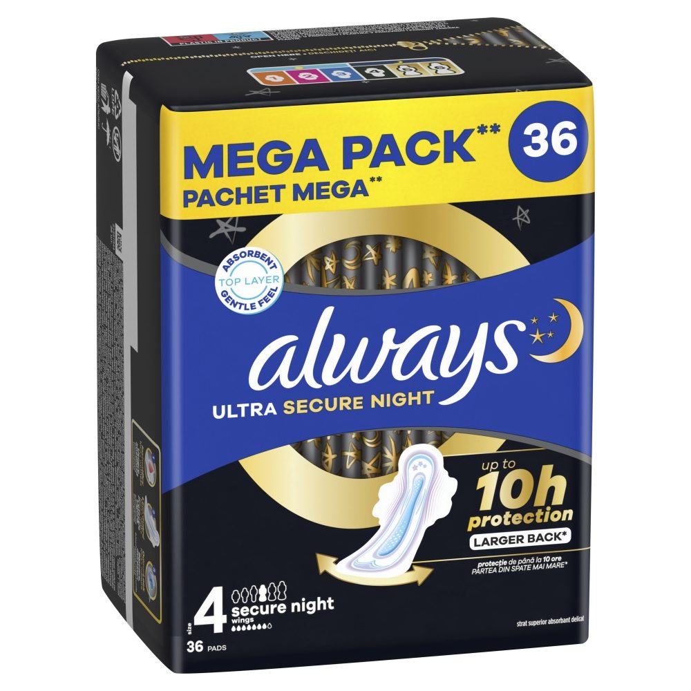 Always Ultra Secure Night 36 bucati absorbante