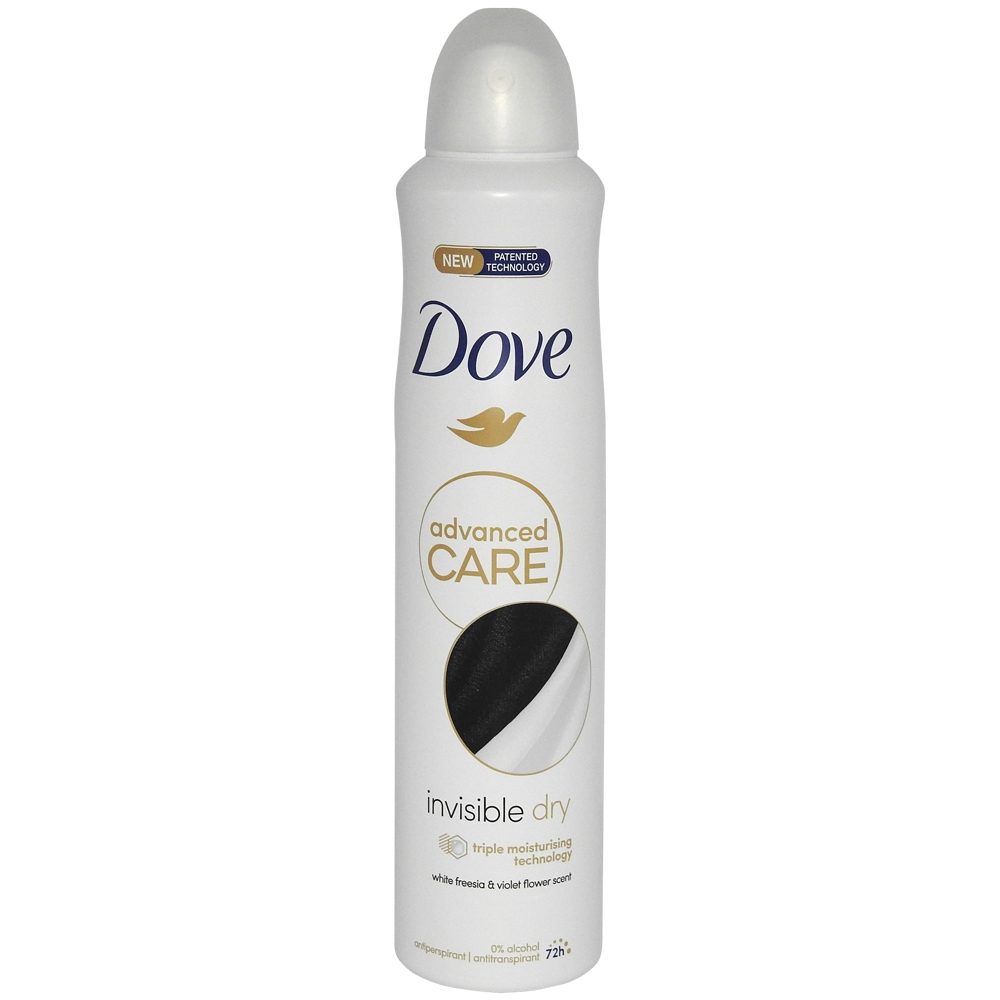Antiperspirant Deo Spray DOVE Invisible Dry 200 ml