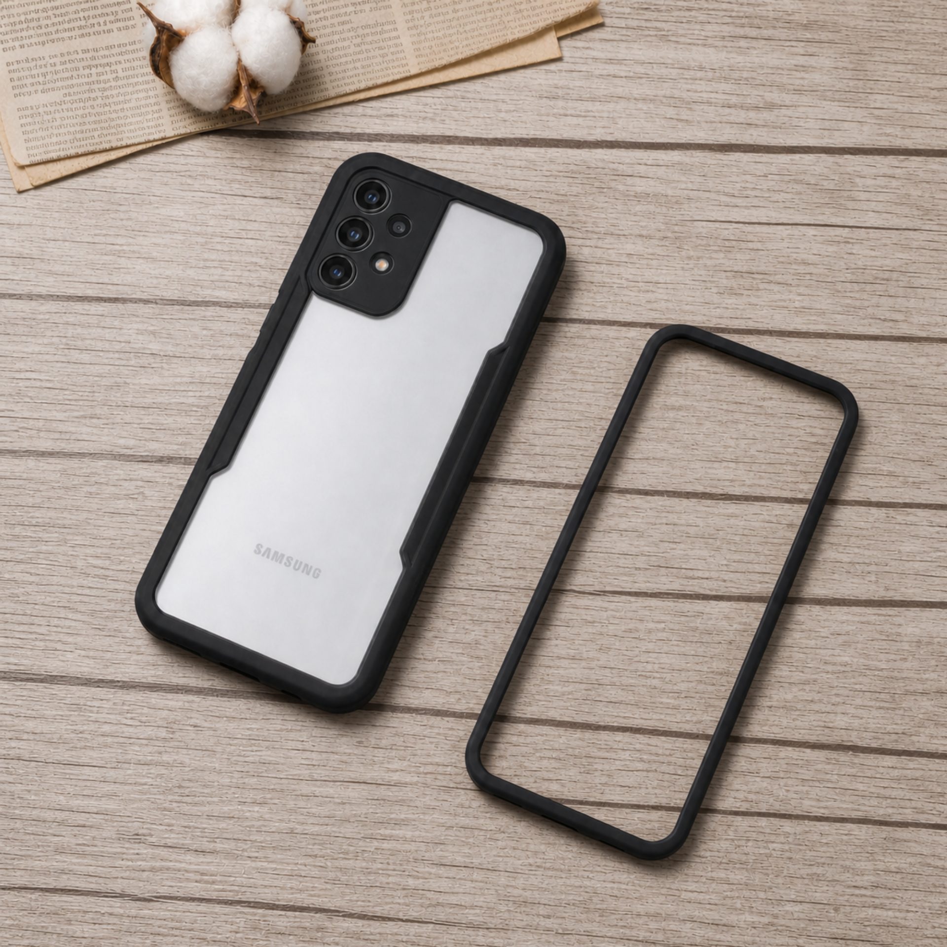Detaliu protecție margini și camere Galaxy A13