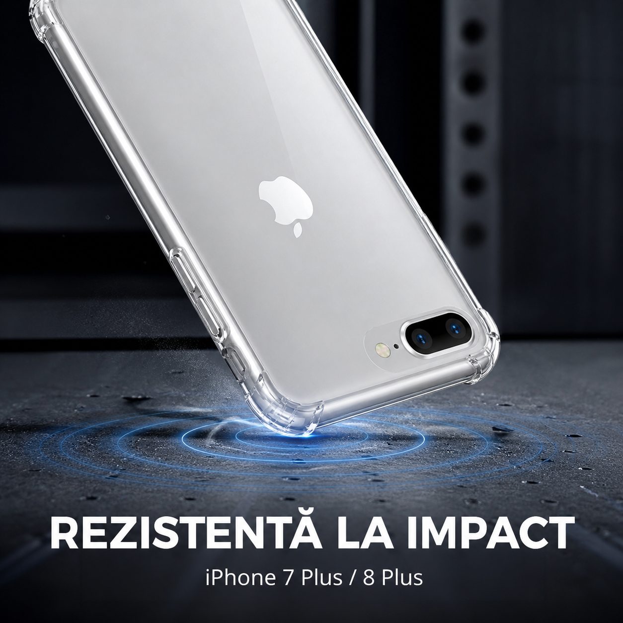 Detaliu protecție colturi husă iPhone Flippy