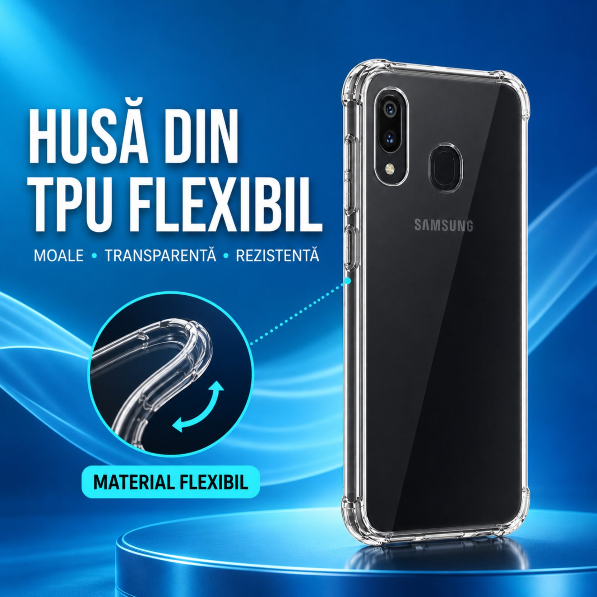 Husă Samsung A40 vedere frontală