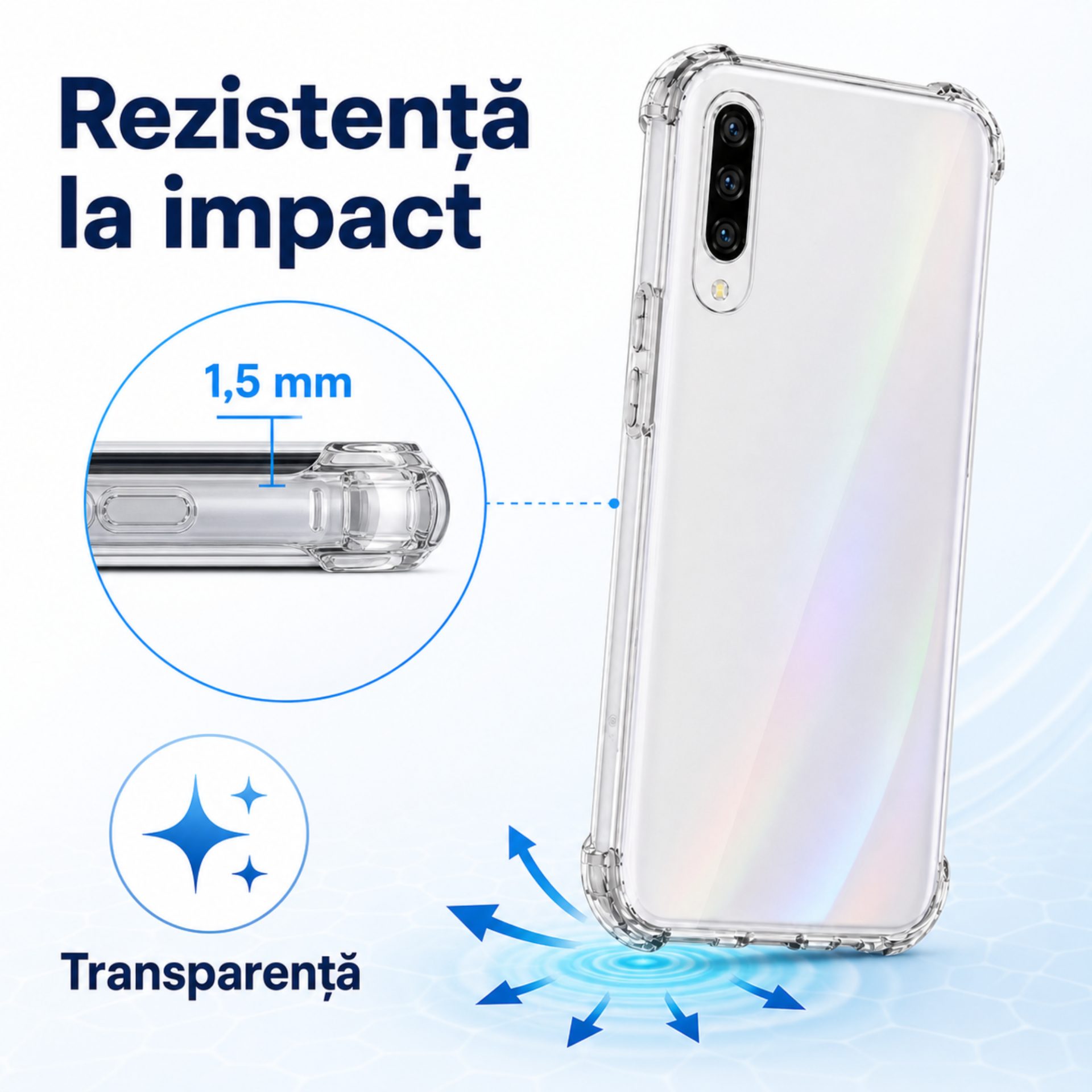 Husa TPU Samsung A50 detaliu design