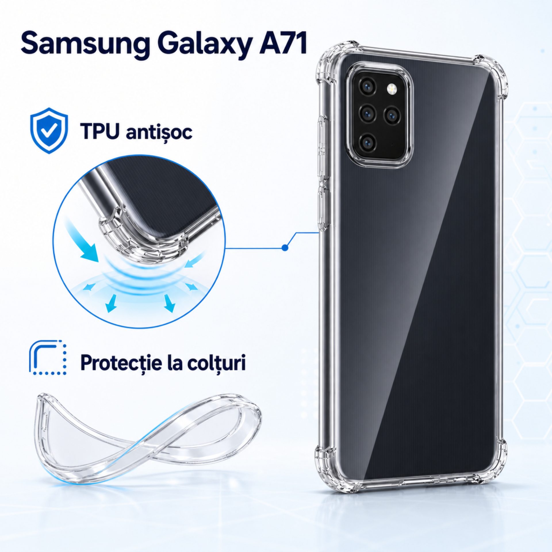 Husa Samsung A71 acces butoane si porturi