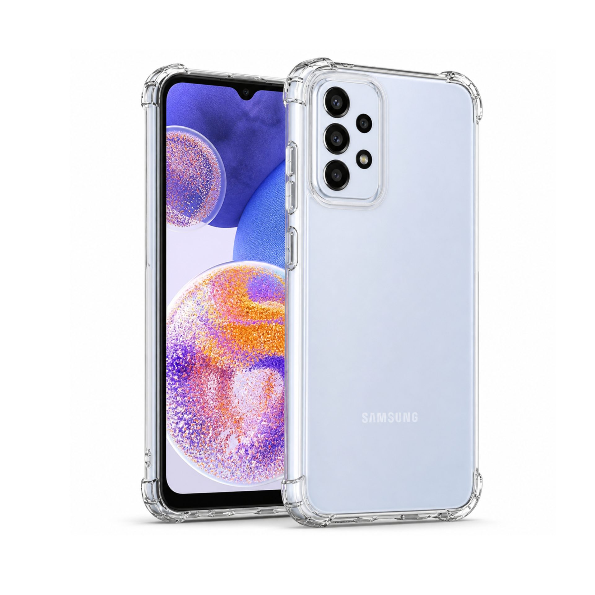 Husa protectie Samsung Galaxy A23 5G TPU transparent Flippy